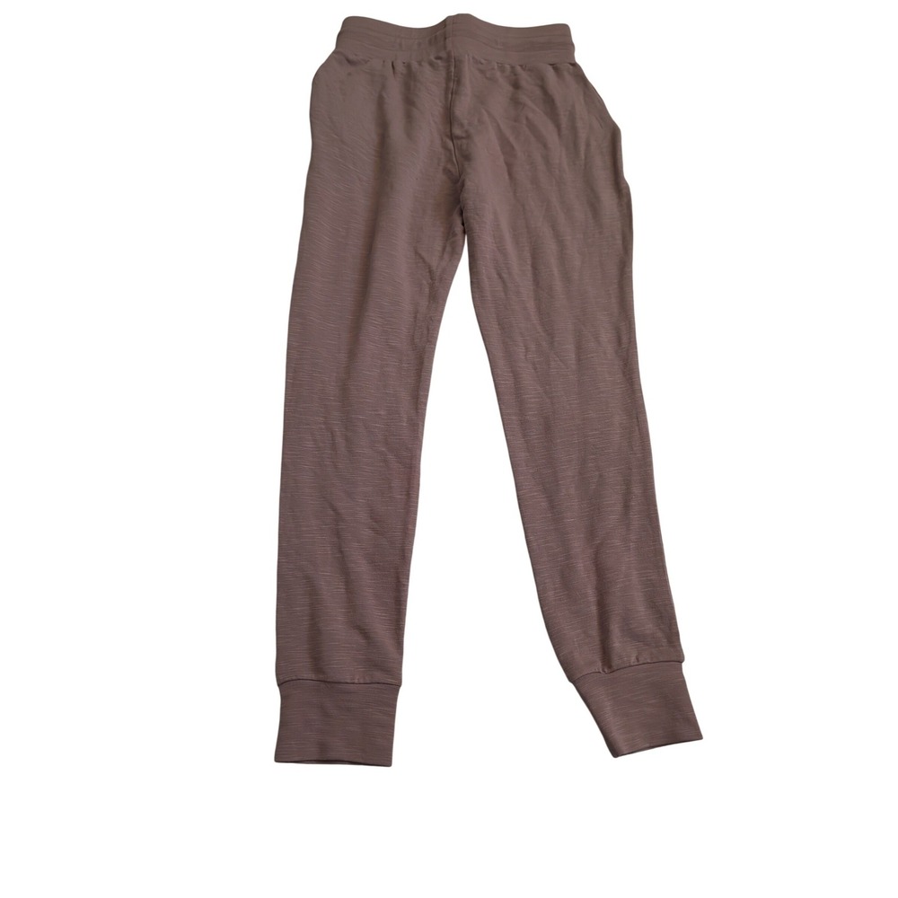 Mono B Mauve Purple Slub Knit Joggers High‎ Rise Drawstring Pants Womens M